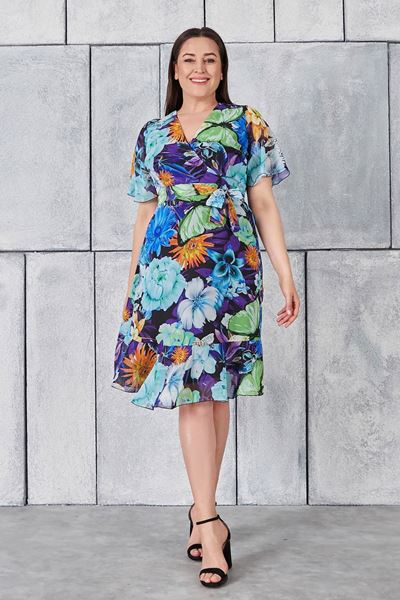 Picture of CURVY GIRL PATTERNED DRESS